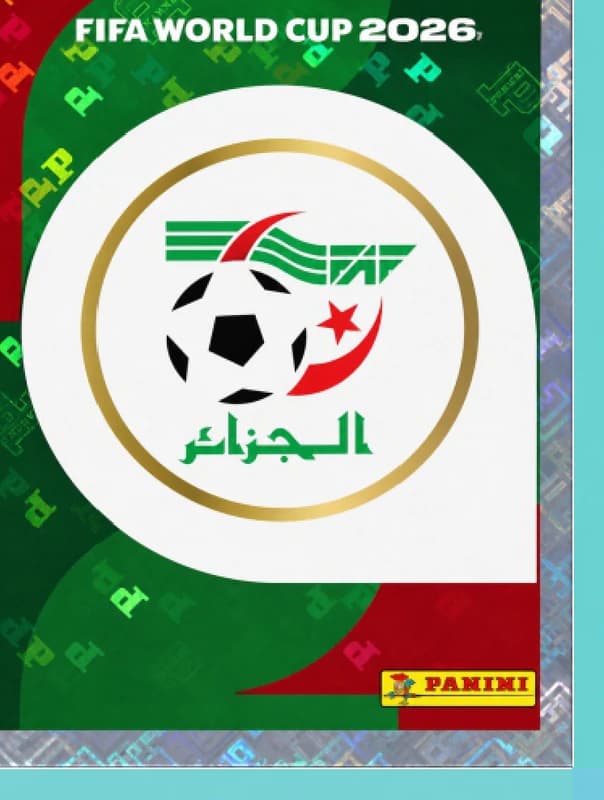 Postal ALG1 Seleccion De Futbol De Algeria