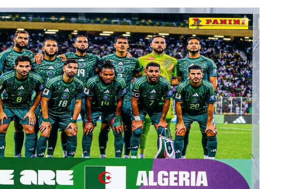 Postal ALG13 Seleccion De Futbol De Algeria