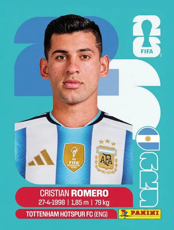 Postal ARG16 Cristian Romero