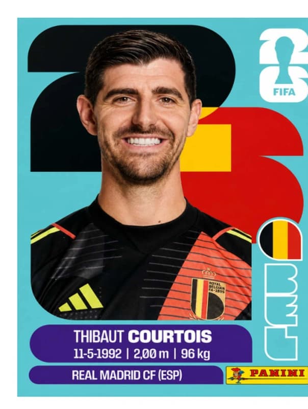 Postal BEL2 Thibaut Courtois