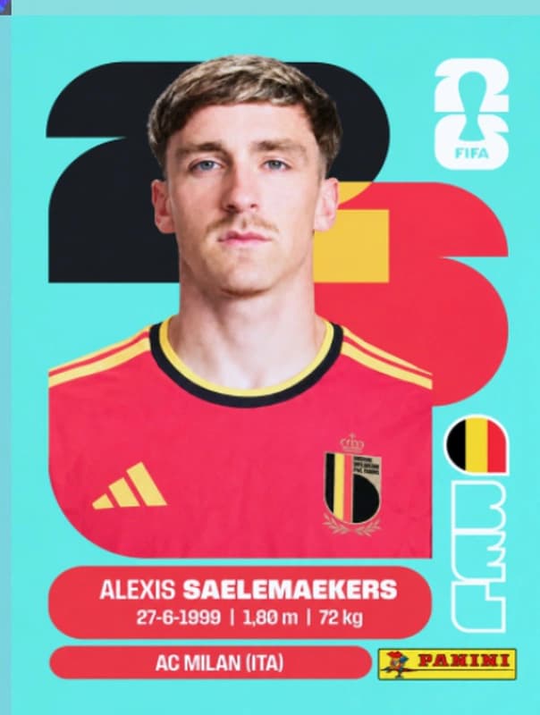 Postal BEL12 Alexis Saelemaekers