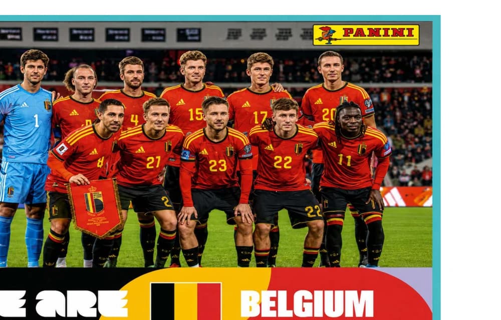 Postal BEL13 Seleccion De Futbol De Belgica