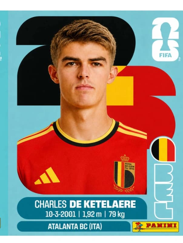 Postal BEL17 Charles De Ketelaere