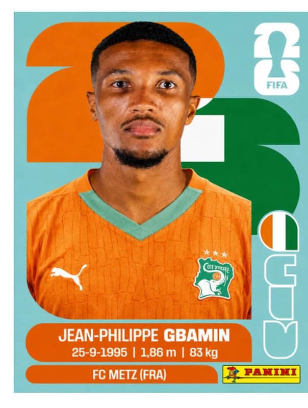 Postal CIV14 Jean Philippe Gbamin