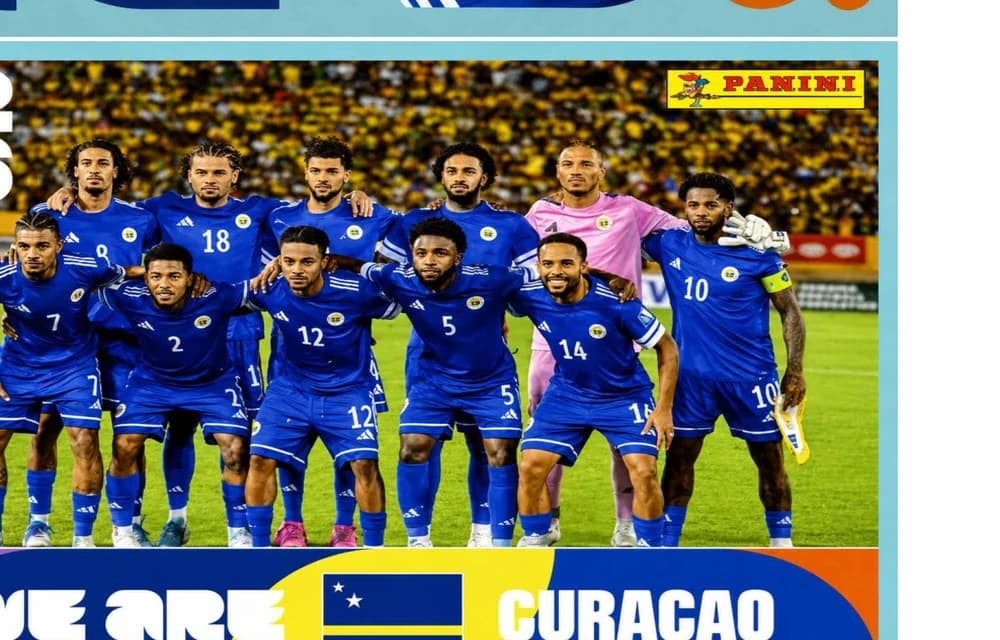 Postal CUW13 Seleccion De Futbol De Curazao