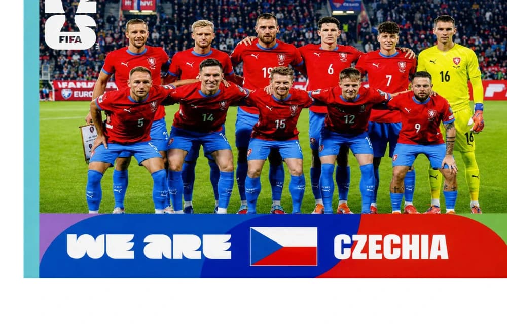 Postal CZE13 Seleccion Nacional De República Checa