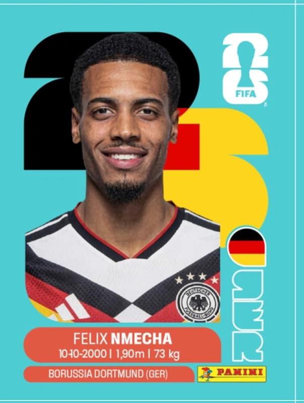 Postal GER12 Feliz Nmecha