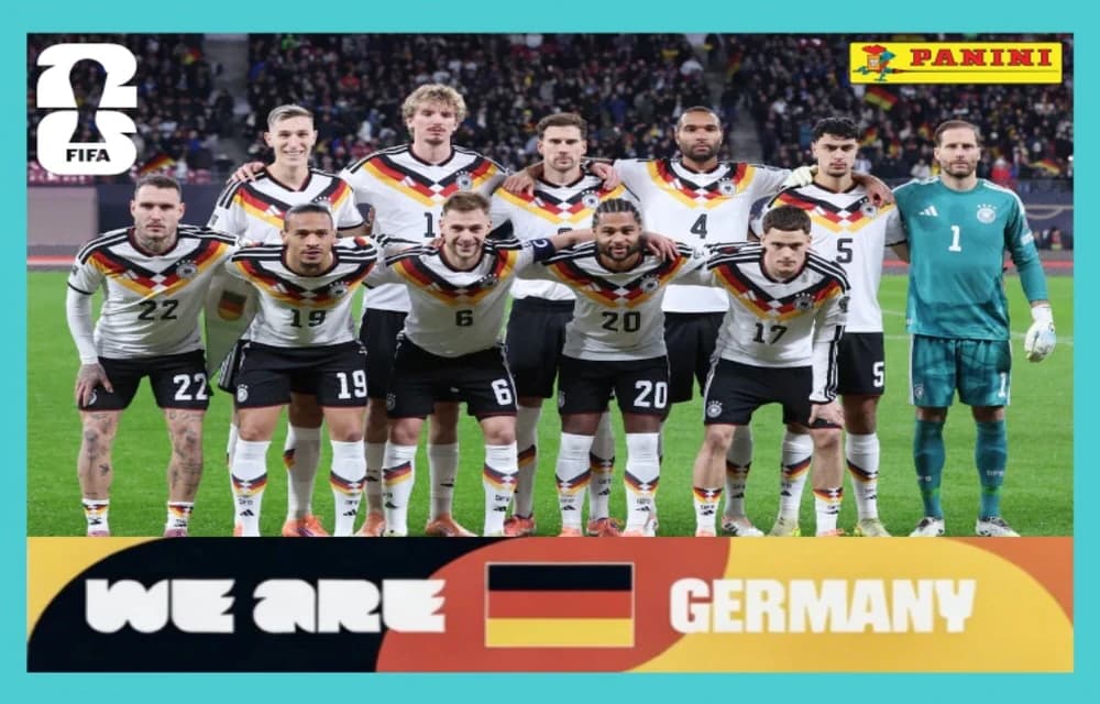 Postal GER13 Seleccion De Futbol De Alemania