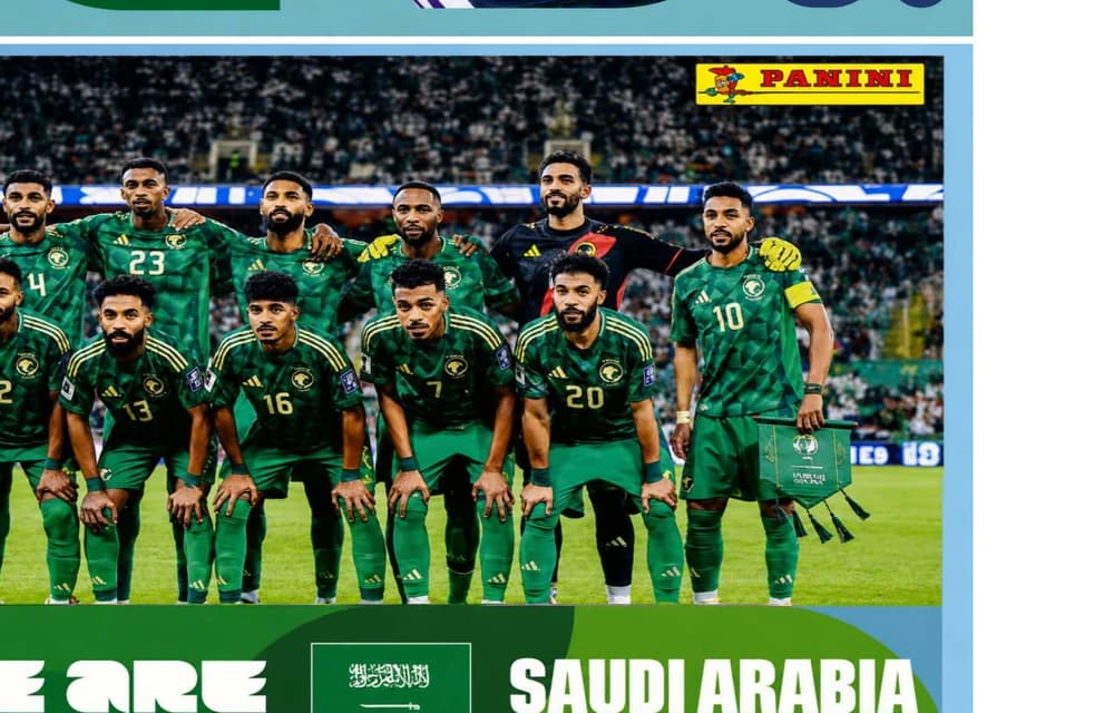 Postal KSA13 Seleccion Nacional De Arabia Saudita