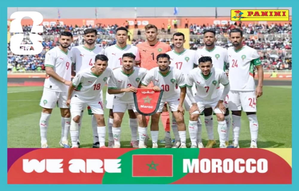 Postal MAR13 Seleccion De Futbol De Marruecos