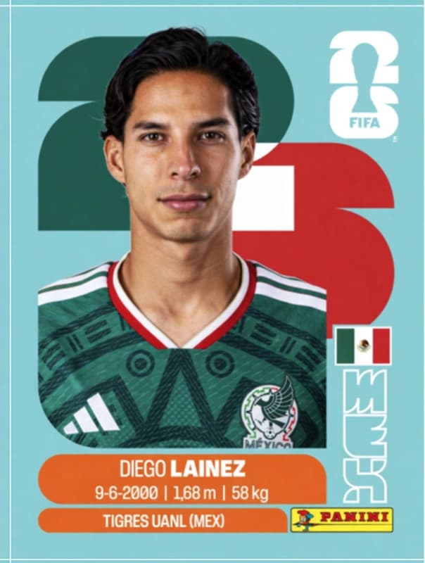 Postal MEX8 Diego Lainez