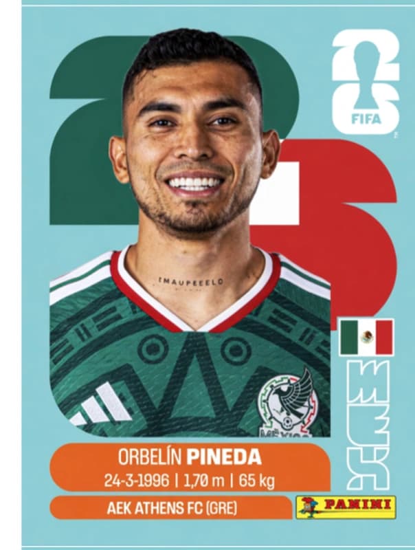 Postal MEX11 Orbelín Pineda