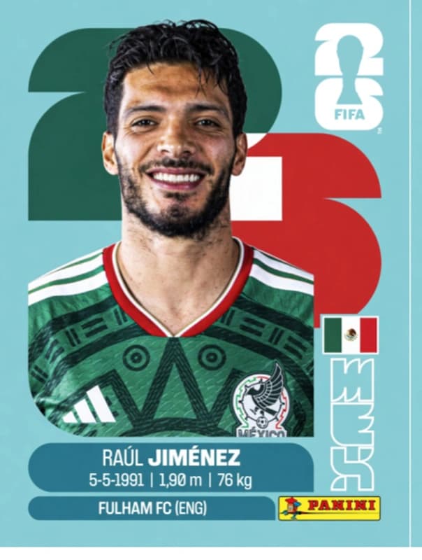 Postal MEX17 Raúl Jiménez