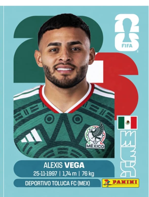 Postal MEX18 Alexis Vega