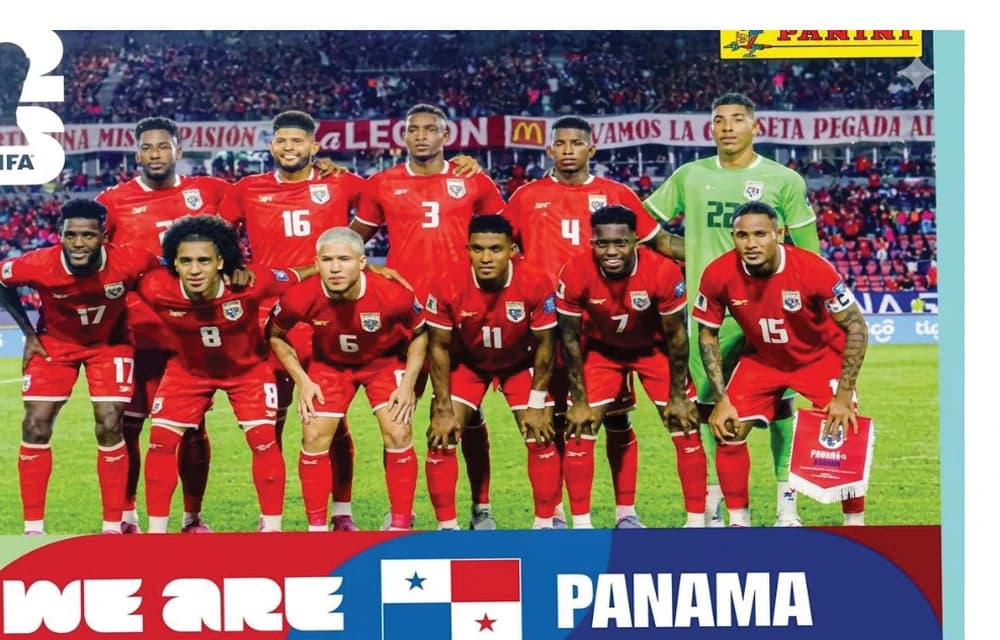 Postal PAN13 Seleccion Nacional De Panama