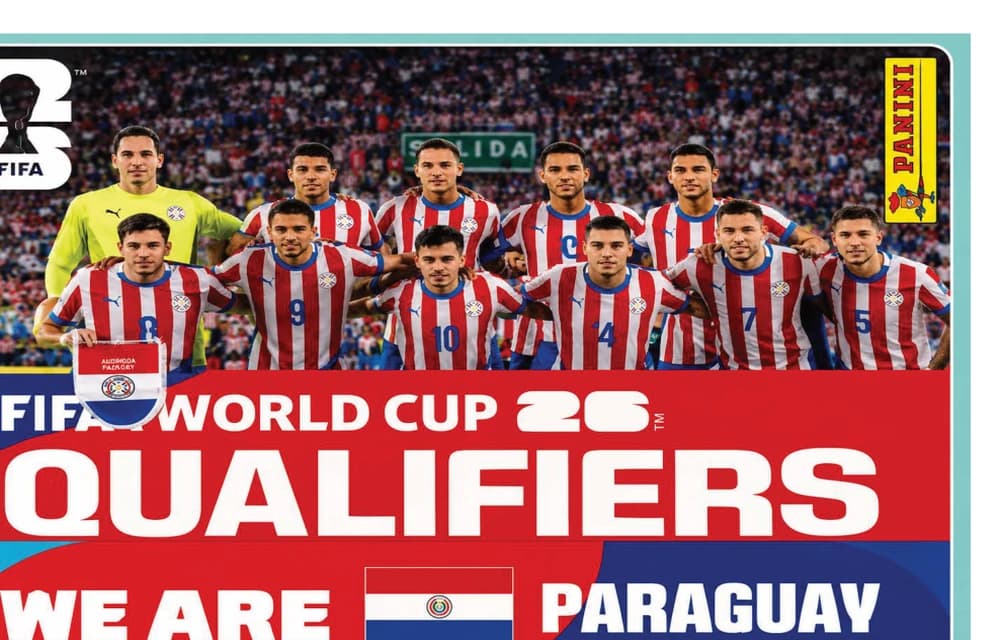 Postal PAR13 Seleccion De Futbol De Paraguay