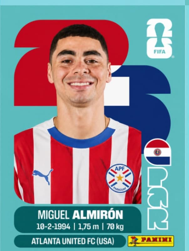Postal PAR17 Miguel Almiron