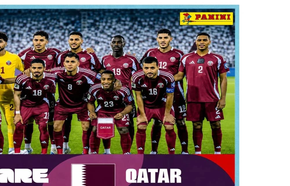 Postal QAT13 Seleccion Nacional De Qatar