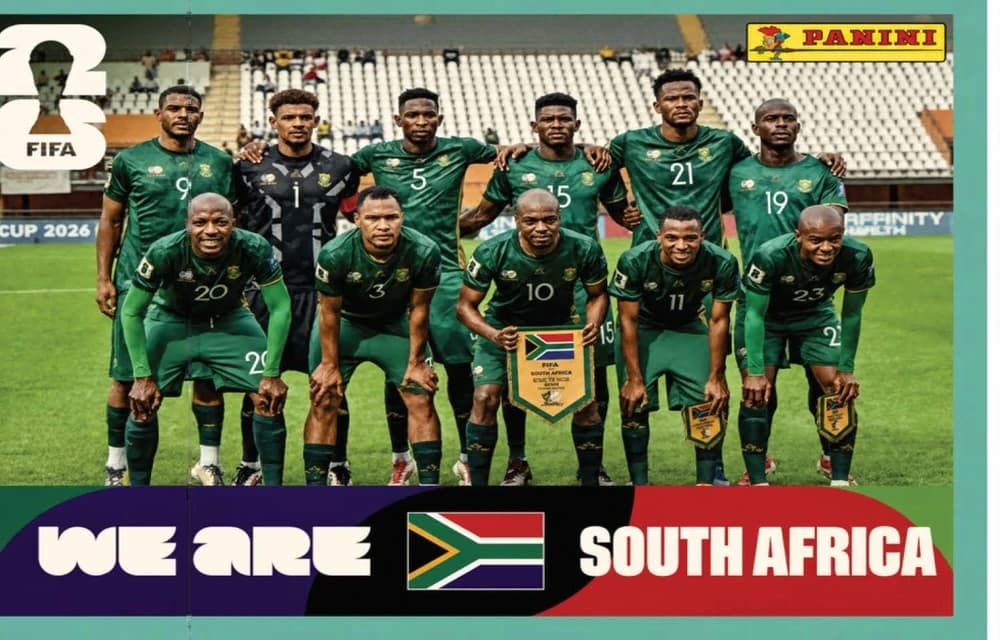 Postal RSA13 Seleccion Sudafricana De Futbol