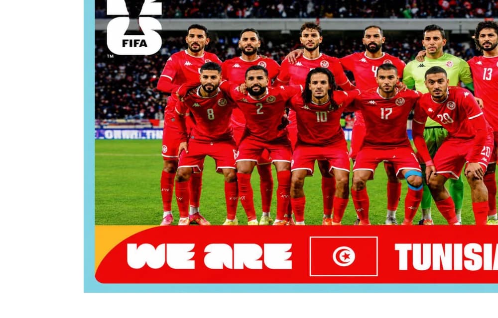 Postal TUN13 Seleccion Nacional De Tunez