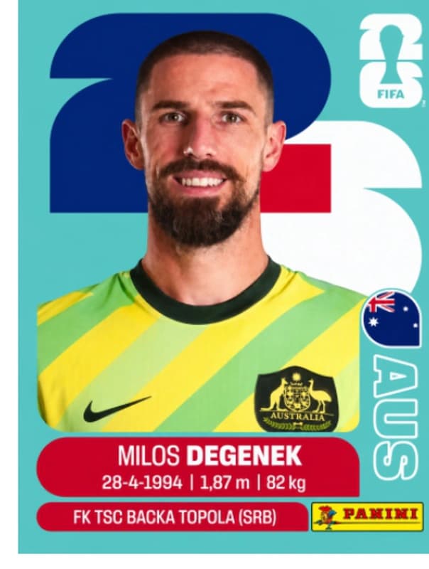 Postal AUS10 Milos Degenek
