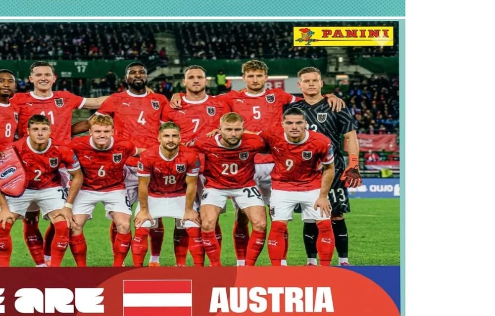 Postal AUT13 Seleccion Nacional De Austria