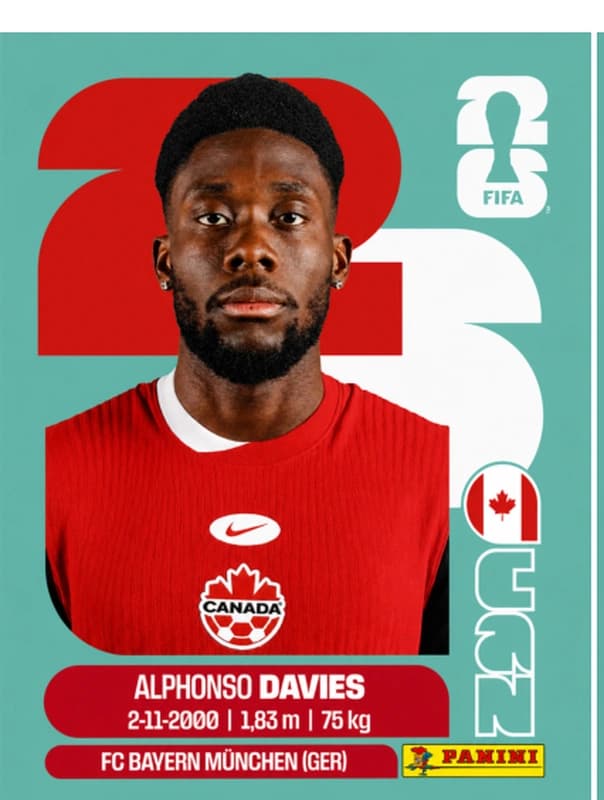 Postal CAN3 Alphonso Davies