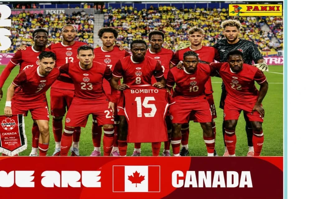 Postal CAN13 Seleccion Canadiense De Futbol
