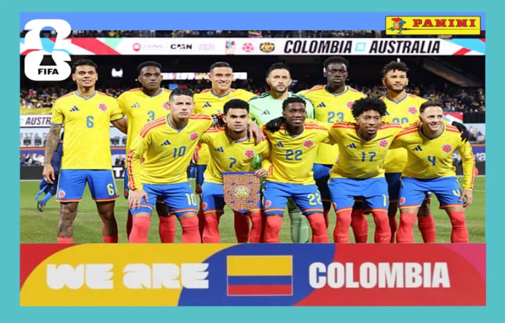 Postal COL13 Seleccion Nacional De Colombia