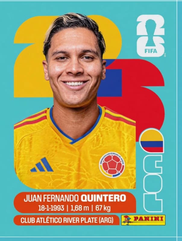 Postal COL15 Juan Fernando Quintero