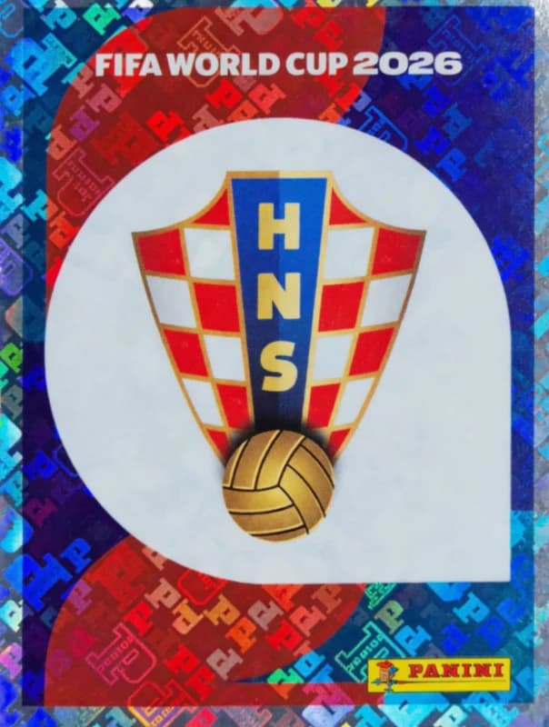 Postal CRO1 Seleccion De Futbol De Croacia