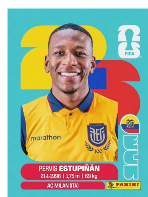 Postal ECU5 Pervis Estupiñan