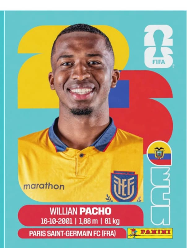 Postal ECU6 Willian Pacho