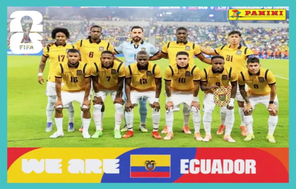 Postal ECU13 Seleccion Nacional De Ecuador