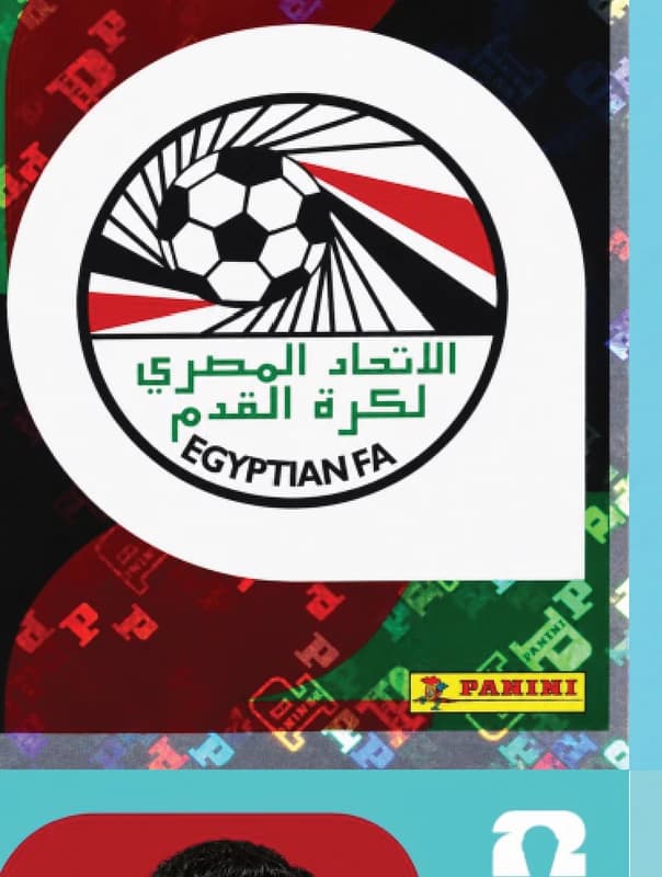 Postal EGY1 Seleccion De Futbol De Egipto