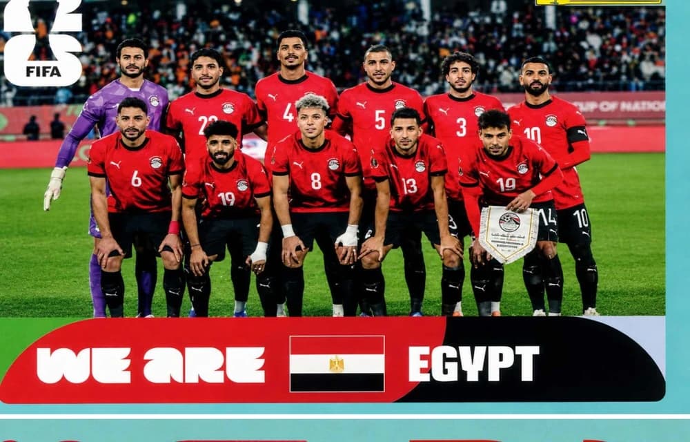 Postal EGY13 Seleccion De Futbol De Egipto