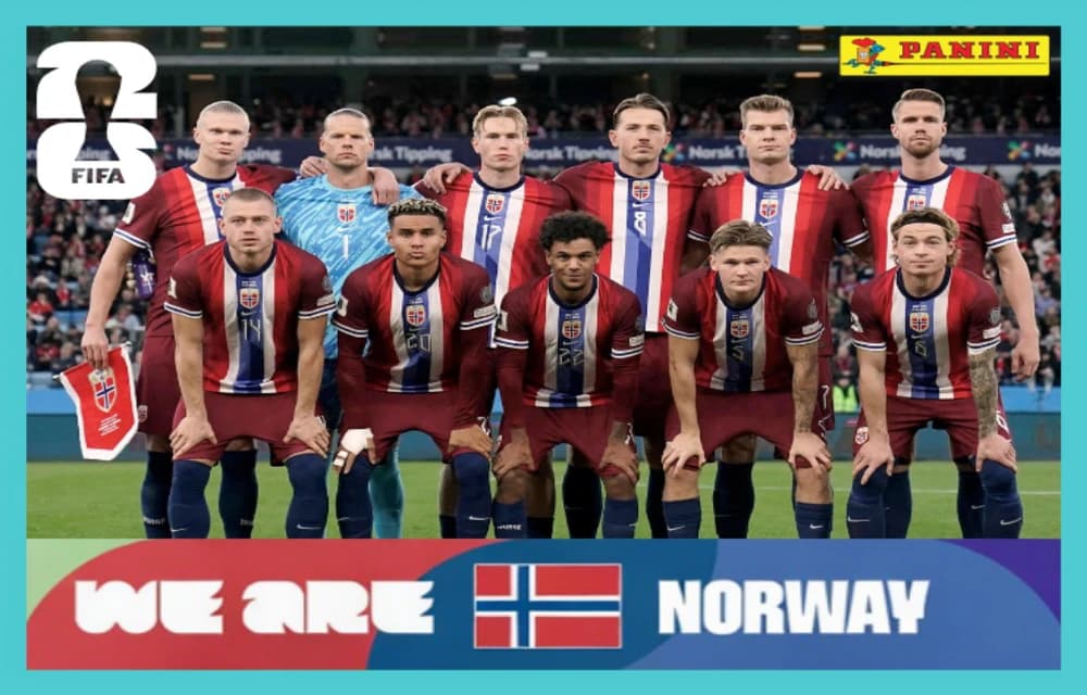 Postal NOR13 Seleccion Nacional De Noruega