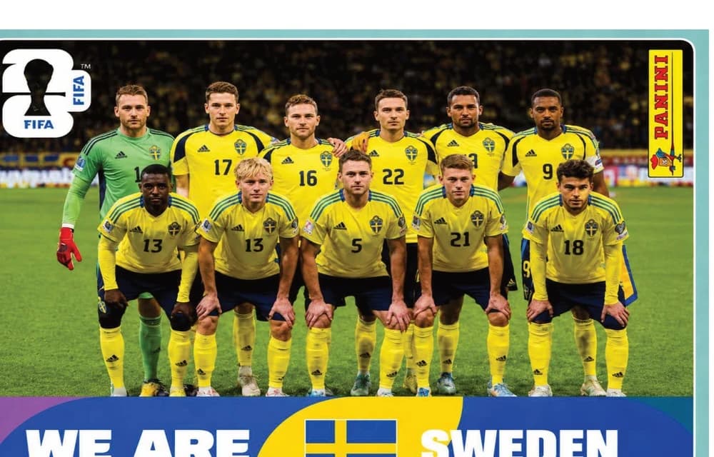 Postal SWE13 Seleccion Nacional De Suecia