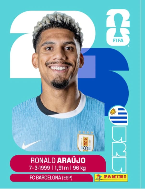Postal URU4 Ronald Araujo