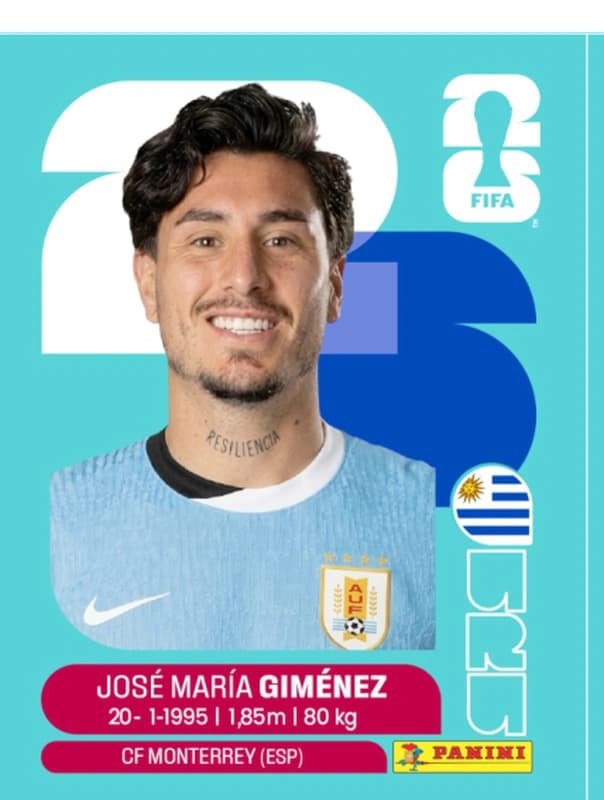 Postal URU5 Jose Maria Gimenez