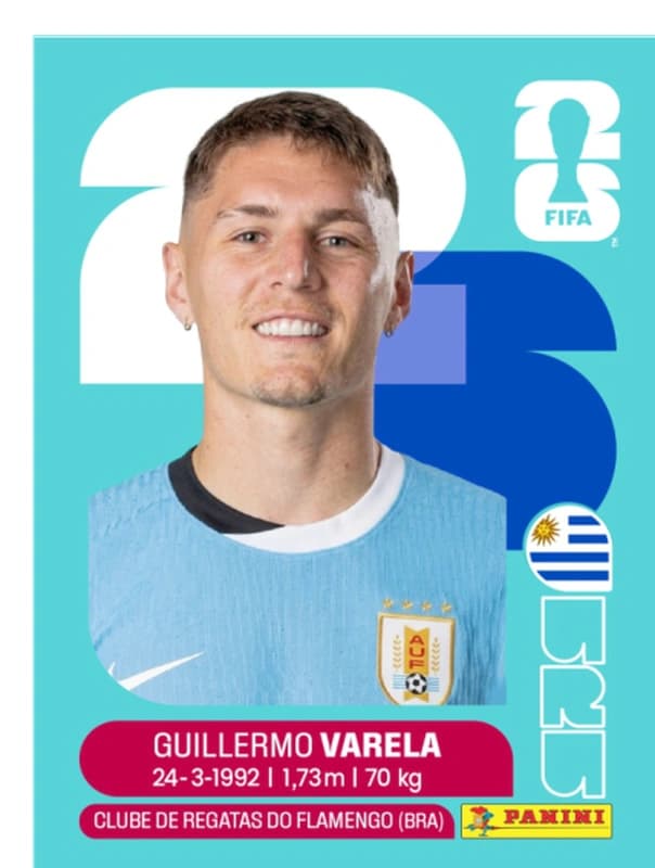 Postal URU8 Guillermo Varela