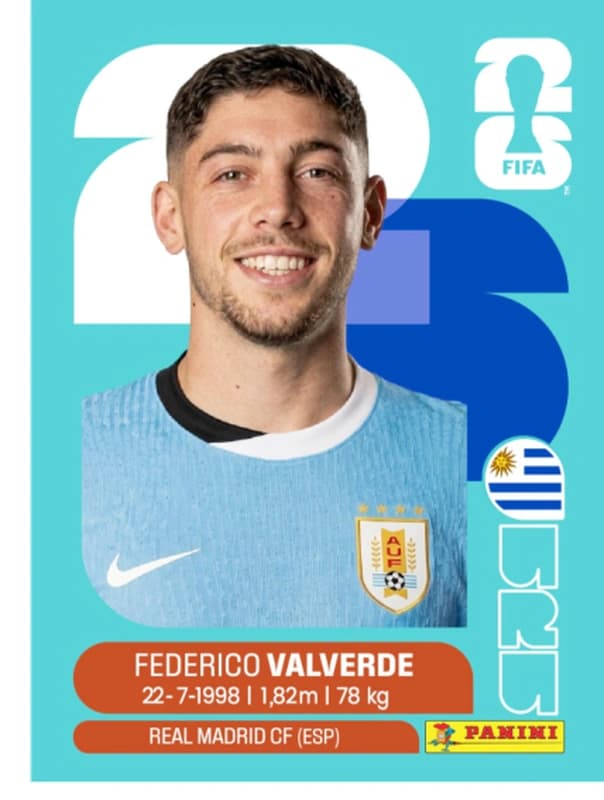 Postal URU10 Federico Valverde