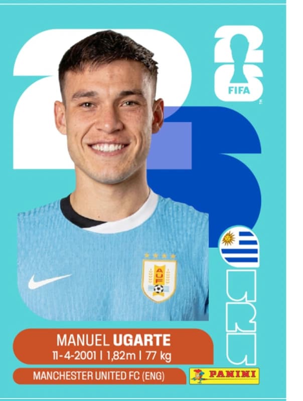 Postal URU14 Manuel Ugarte