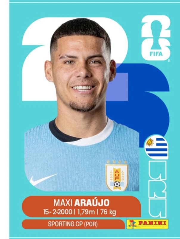 Postal URU16 Maxi Araujo