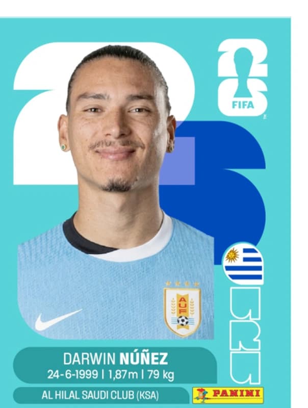 Postal URU17 Darwin Nuñez