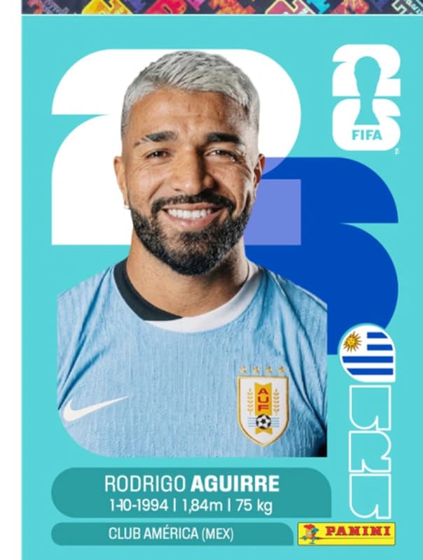 Postal URU19 Rodrigo Aguirre