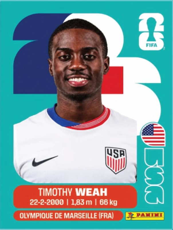Postal USA12 Timothy Weah