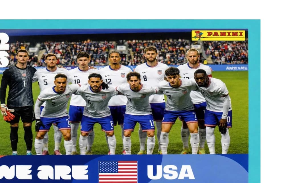 Postal USA13 Seleccion De Futbol De Estados Unidos