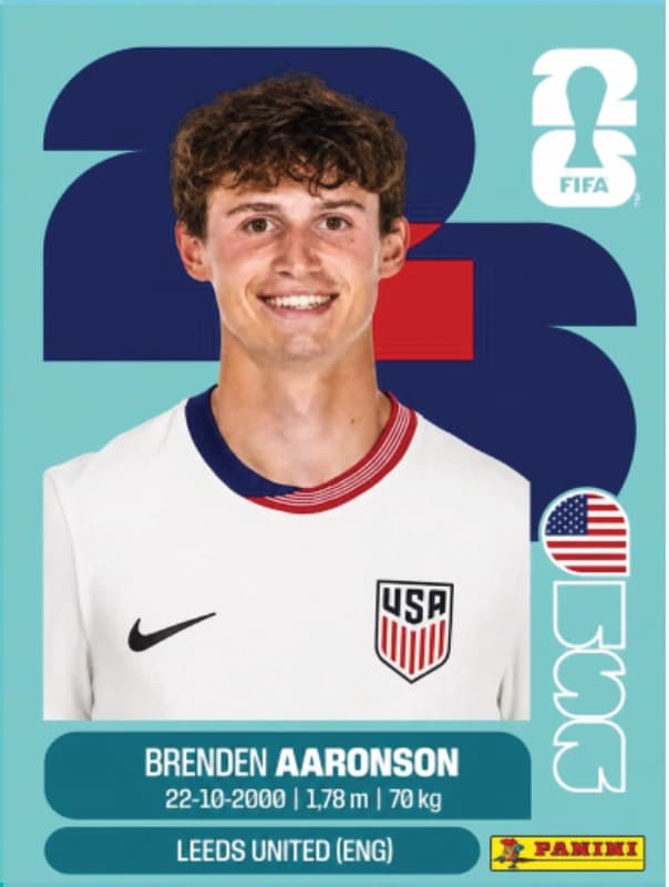Postal USA17 Brenden Aaronson
