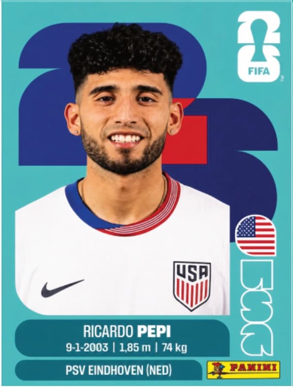 Postal USA18 Ricardo Pepi